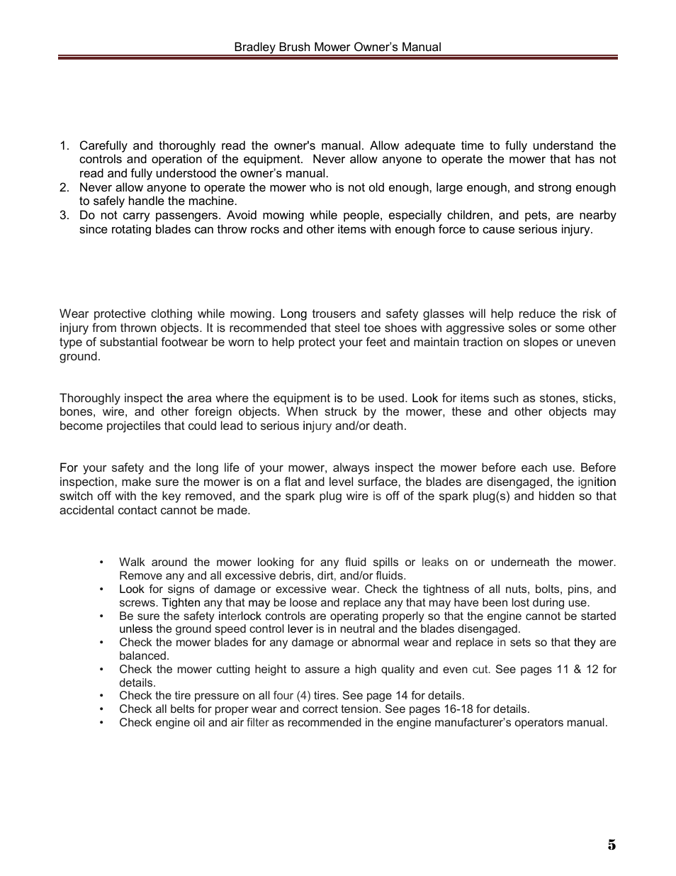 Havener Brush Mower 36 User Manual | Page 5 / 36