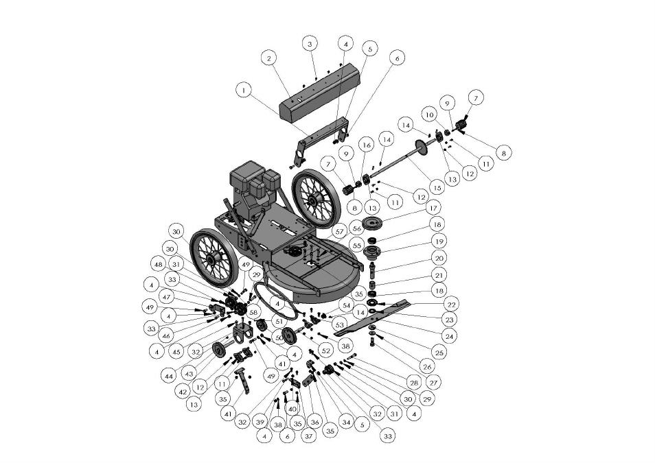 Gc25高轮行走及传动 | Havener 24SP with Horizontal Shaft Engine User Manual | Page 10 / 11