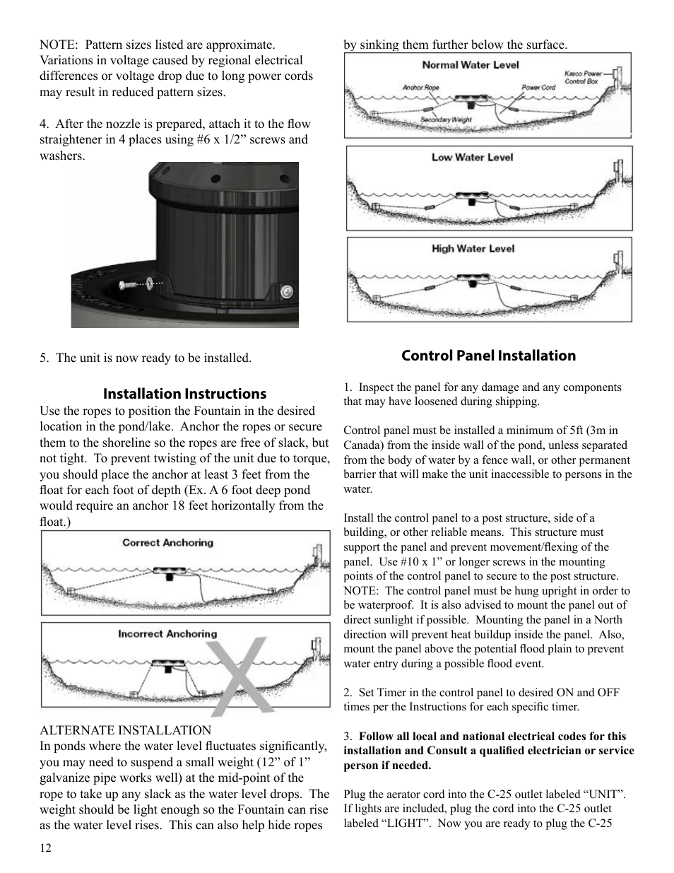 Kasco Marine 2400SF xStream User Manual | Page 12 / 20