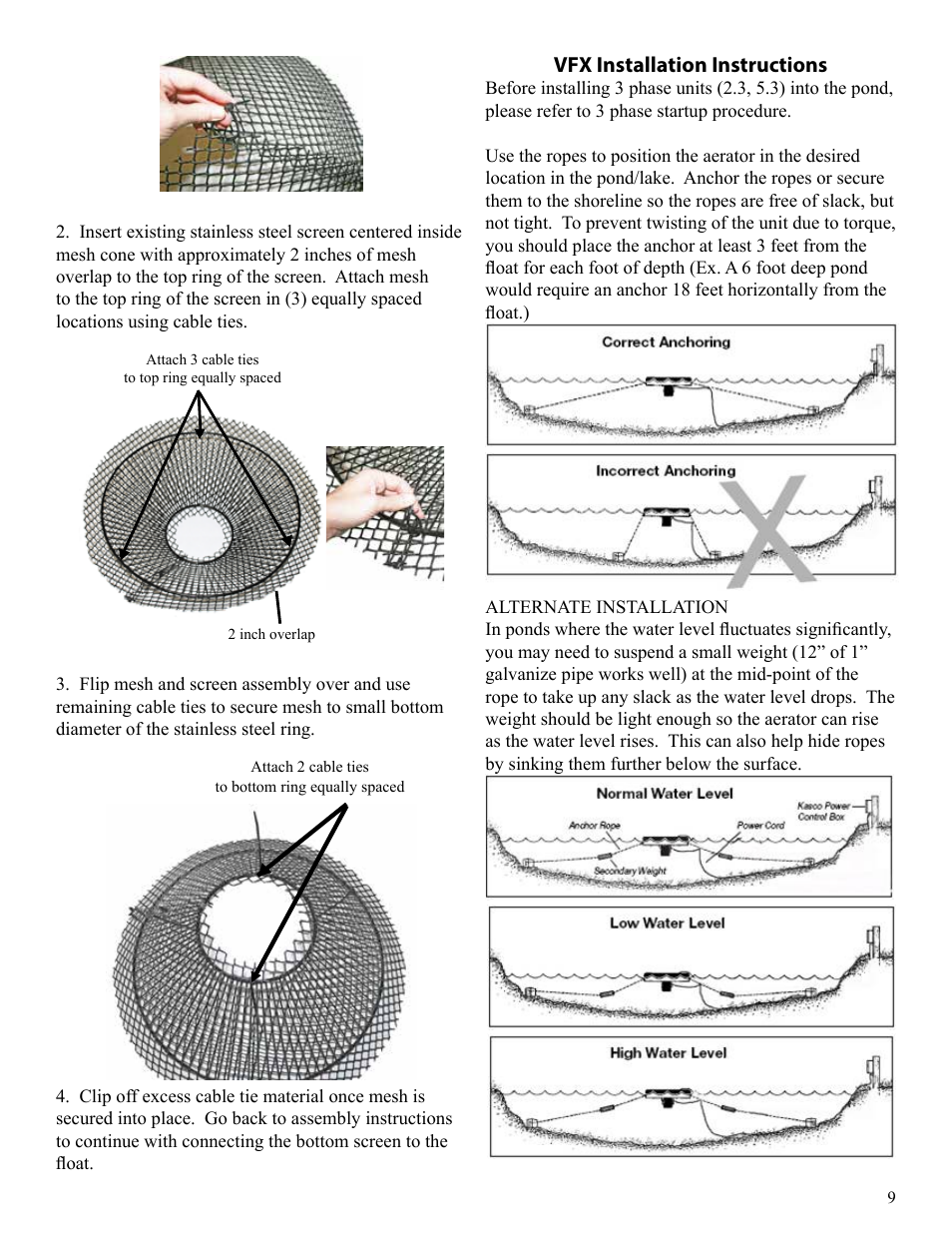 Kasco Marine VFX Series User Manual | Page 9 / 24
