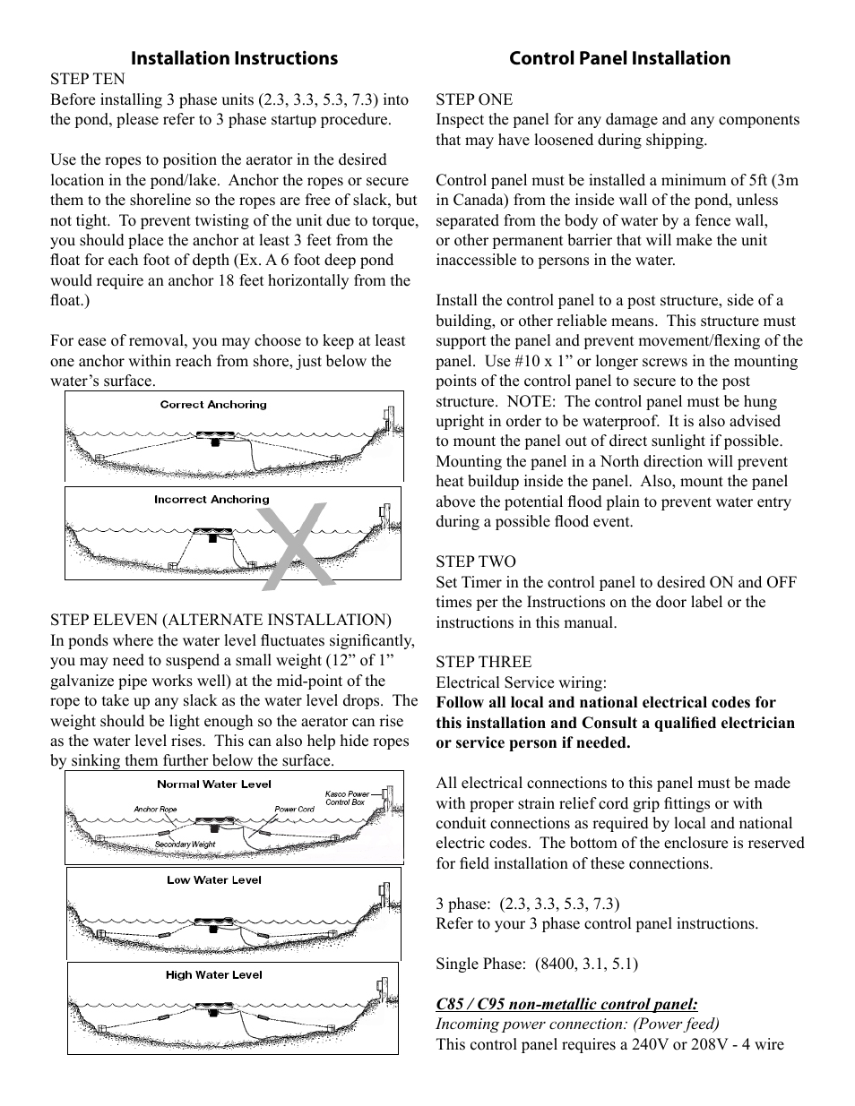 Kasco Marine J Series User Manual | Page 10 / 28