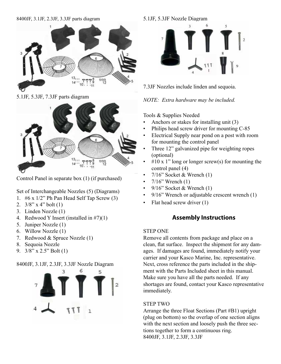 Kasco Marine J Series User Manual | Page 4 / 28