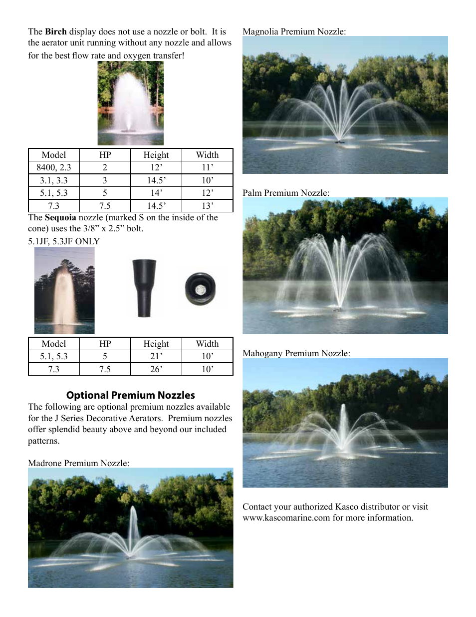 Kasco Marine J Series User Manual | Page 9 / 28