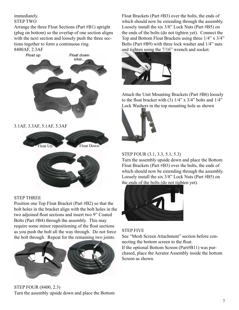 Kasco Marine Pond Aerator & Water Circulator User Manual | Page 7 / 24