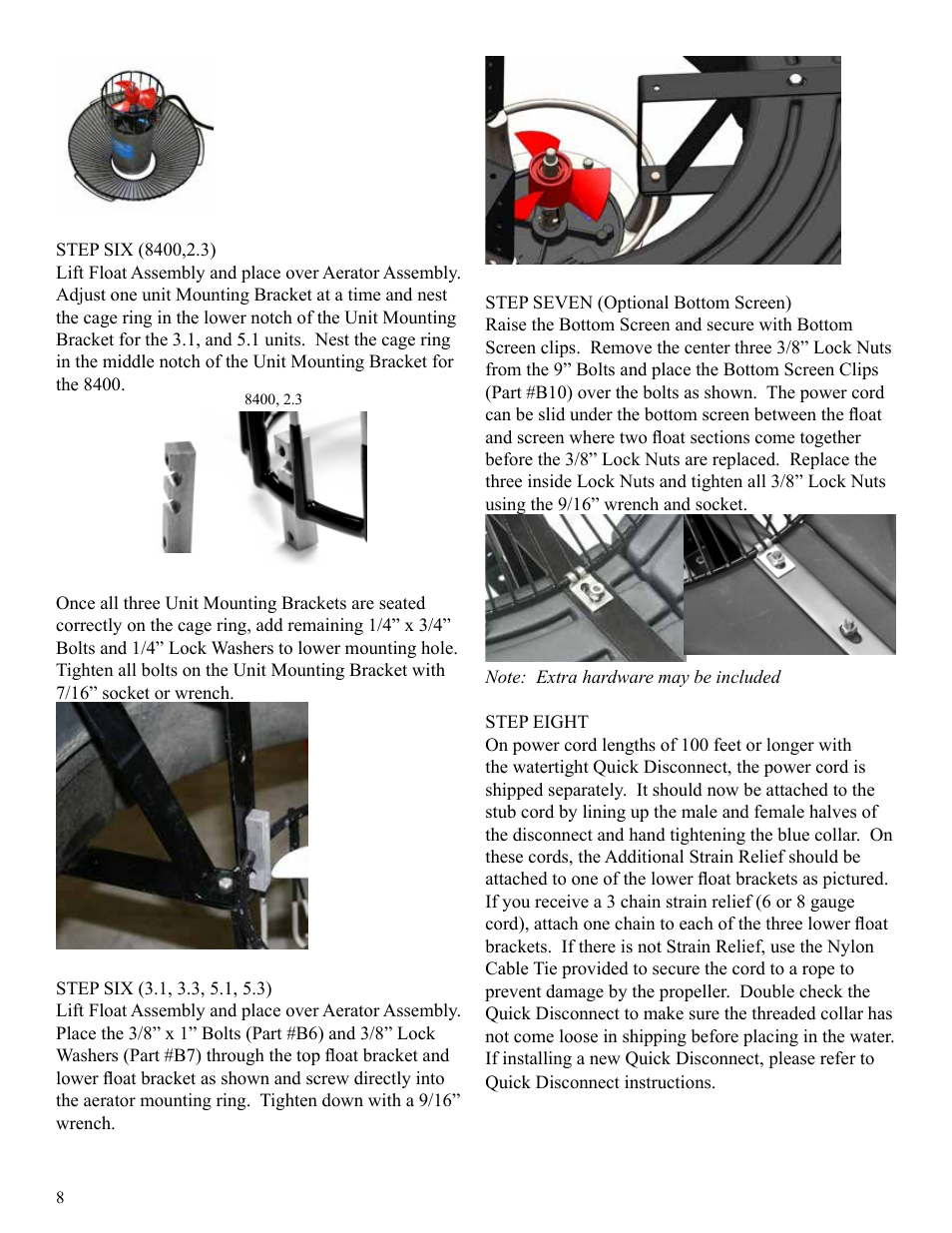 Kasco Marine Pond Aerator & Water Circulator User Manual | Page 8 / 24