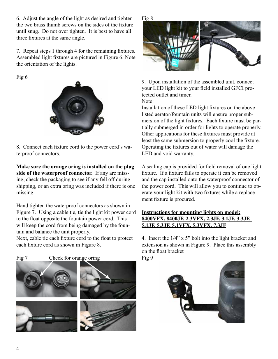 Kasco Marine LED6125 User Manual | Page 4 / 12