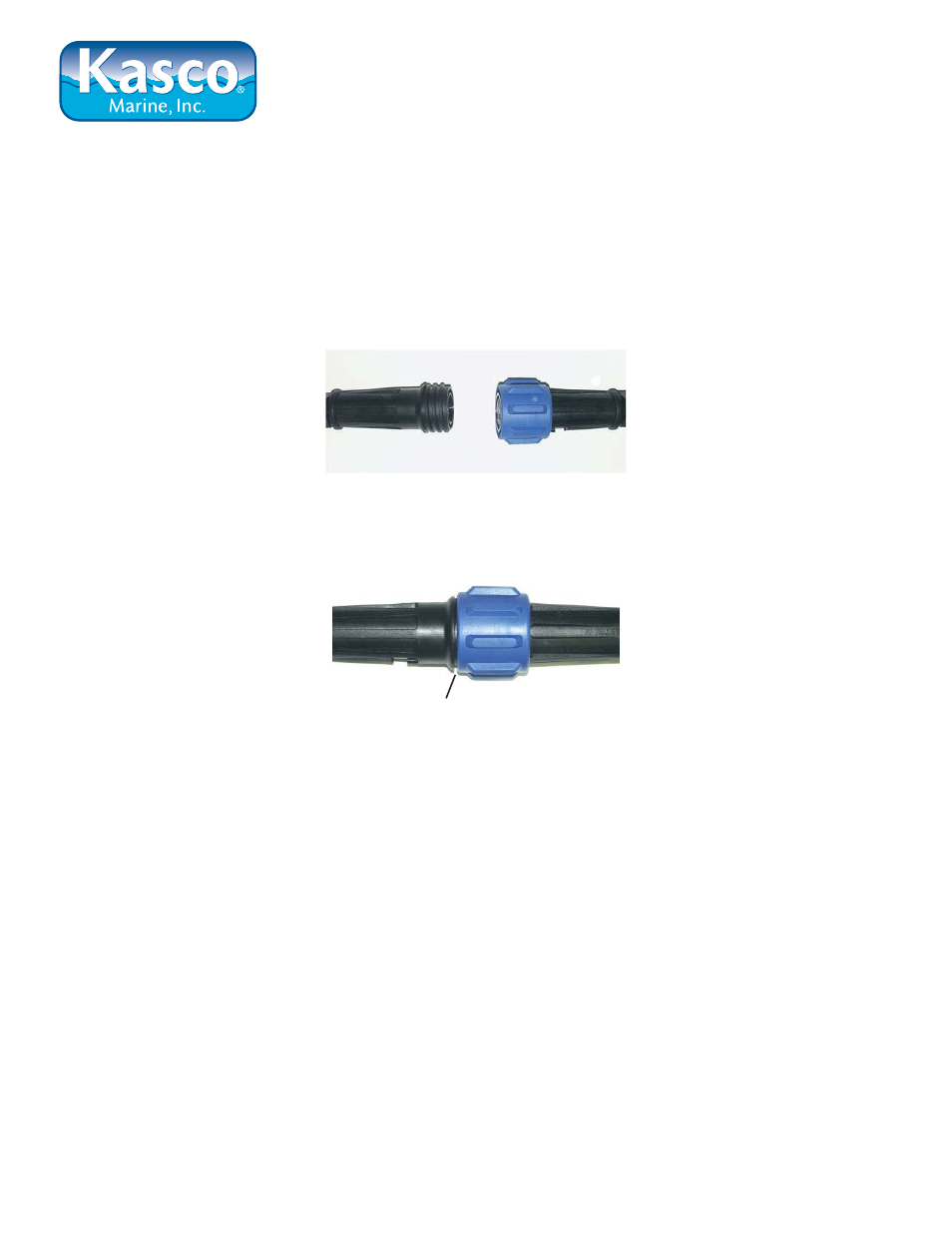 Kasco Marine Quick Disconnect/Cord Connection User Manual | 1 page
