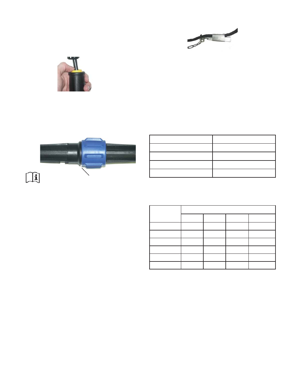 Tamaño de los cables y tamaño de las prensaestopas | Kasco Marine 4400EJ User Manual | Page 102 / 134