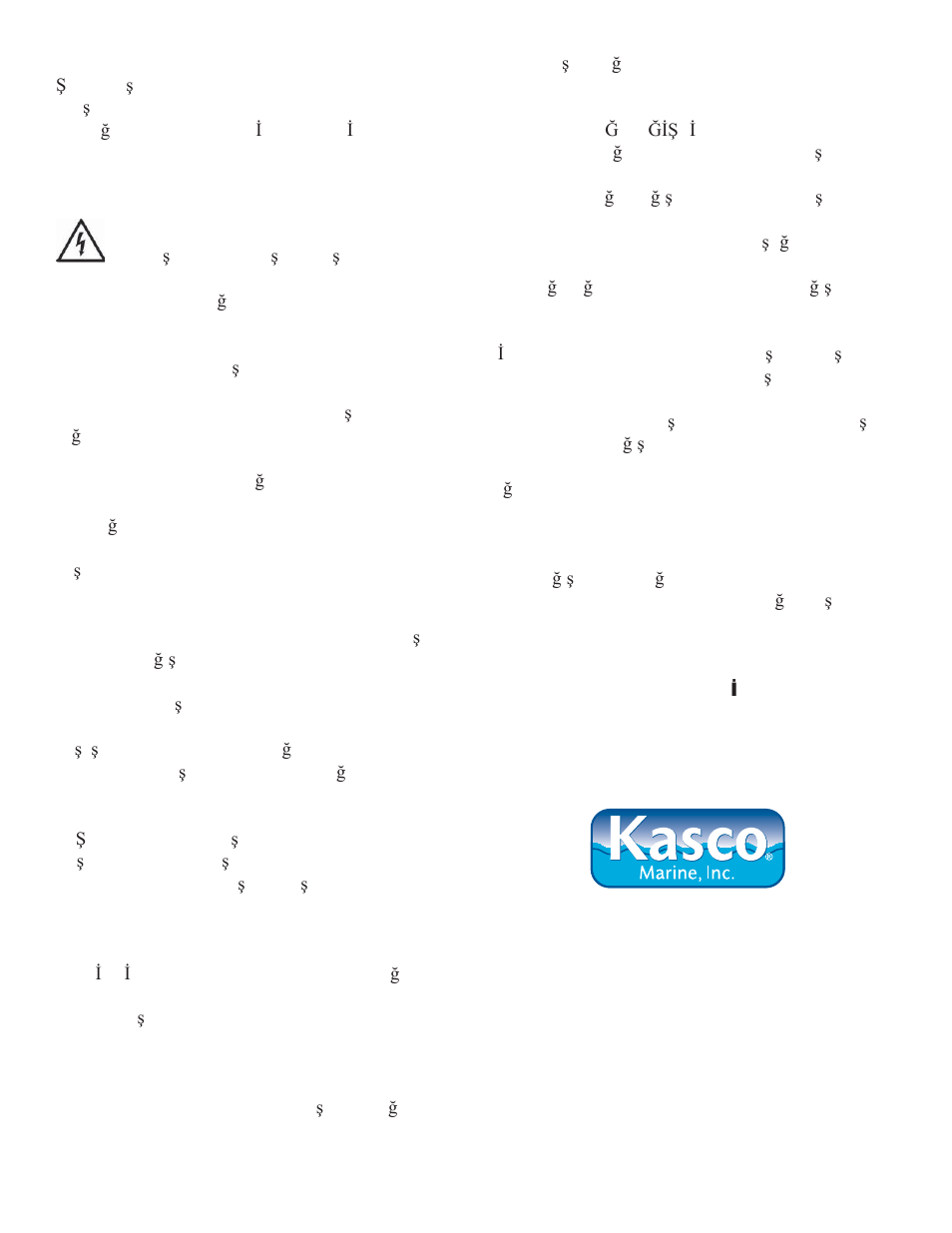 Kasco Marine 4400EJ User Manual | Page 133 / 134