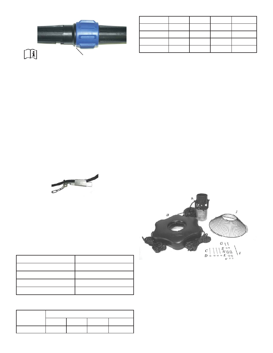 Johtojen ja tiivisteiden koko | Kasco Marine 4400EJ User Manual | Page 30 / 134