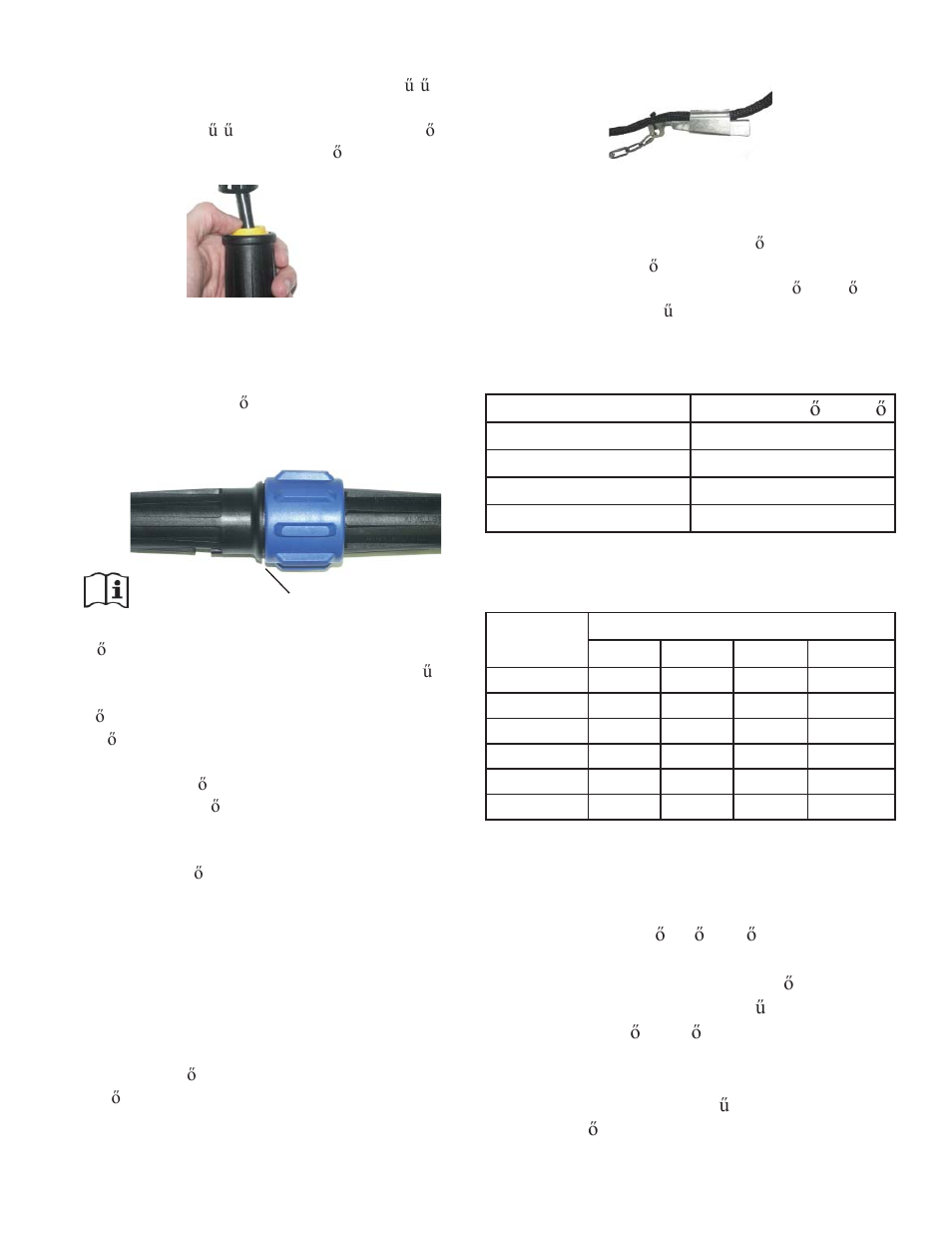 Vezetékméret és tömítésméret | Kasco Marine 4400EJ User Manual | Page 66 / 134