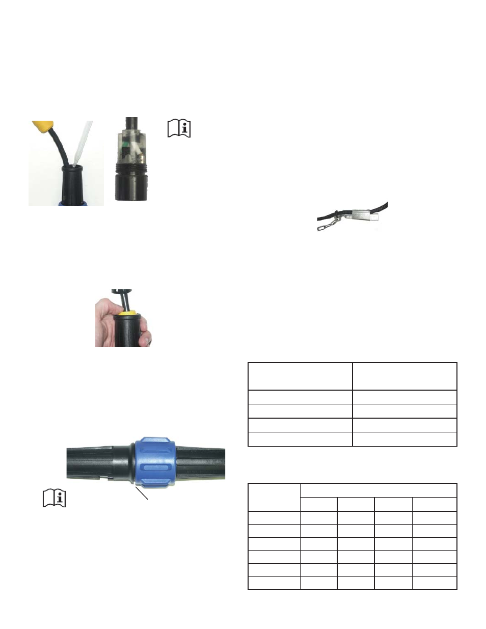 Dimensões dos cabos e dimensões do empanque | Kasco Marine 4400EJ User Manual | Page 90 / 134
