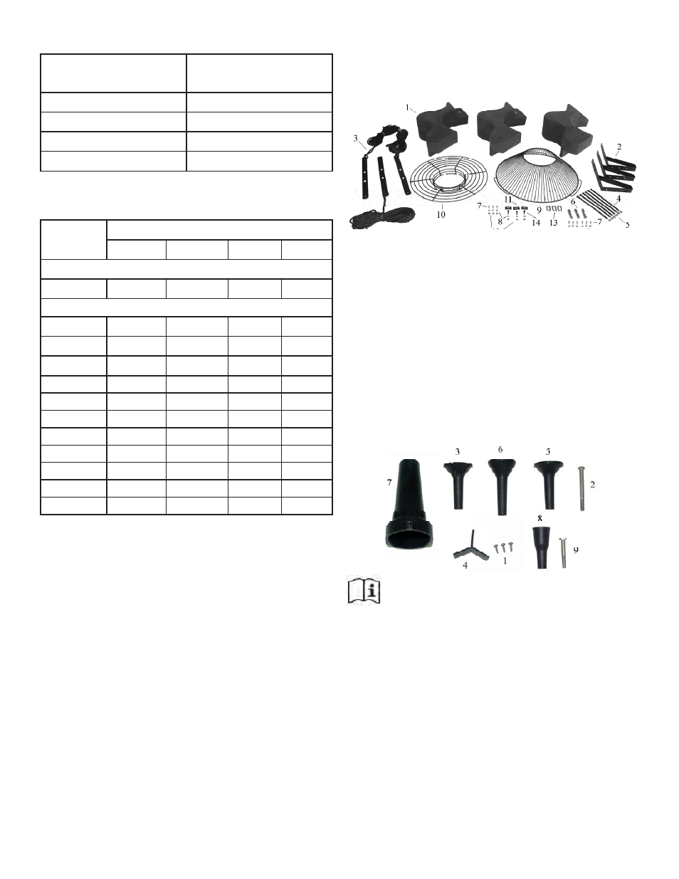 1,5mm, 2,5mm, Parti comprese | Kasco Marine 5.3E(H)J User Manual | Page 77 / 131