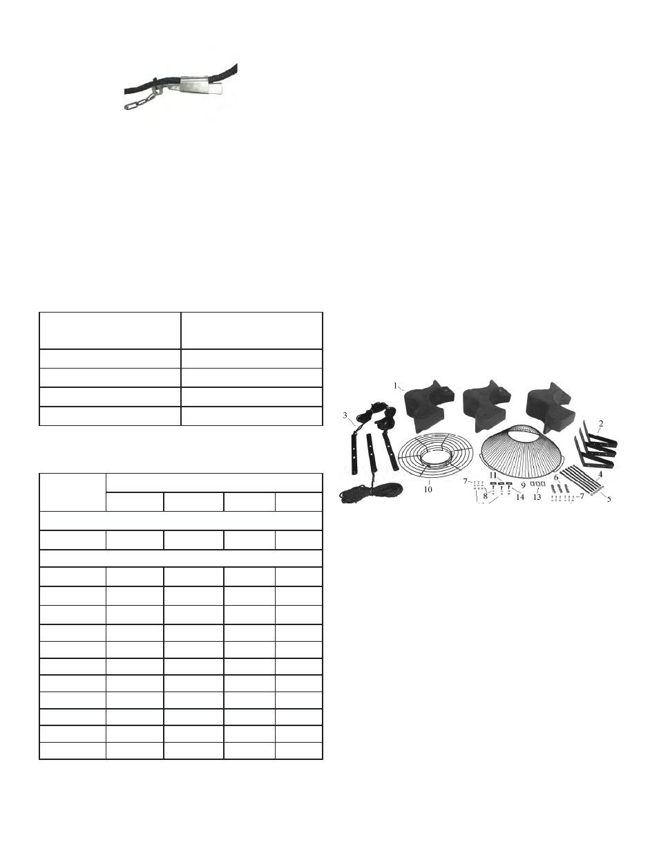 Peças incluídas, Dimensões dos cabos e dimensões do empanque, 1,5mm | 2,5mm | Kasco Marine 5.3E(H)J User Manual | Page 89 / 131