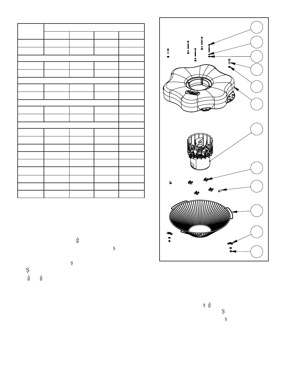 Yüzer (iki 50 inç bağlama halatı yakılı) 1 2 | Kasco Marine 50Hz Aerator & Circulators User Manual | Page 145 / 154