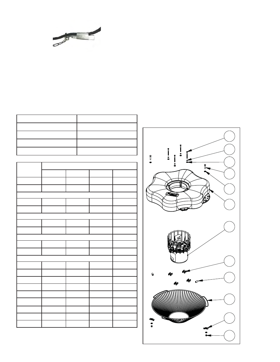 Maten van draad en wartels | Kasco Marine 50Hz Aerator & Circulators User Manual | Page 19 / 154