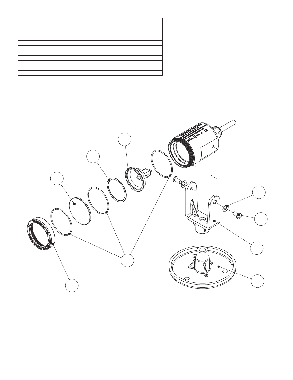 Lle1005 replacement parts, Piezas de recambio | Kasco Marine LLE1005 User Manual | Page 53 / 66