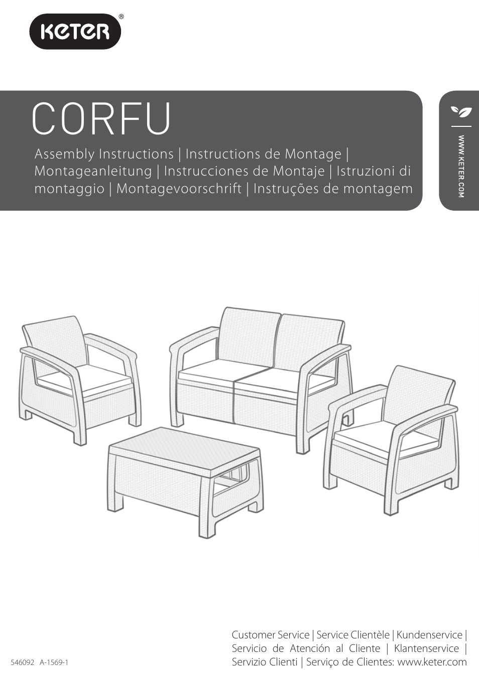 Keter Corfu Set User Manual | 24 pages