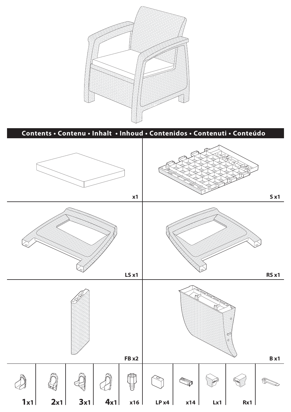 Keter Corfu Set User Manual | Page 3 / 24