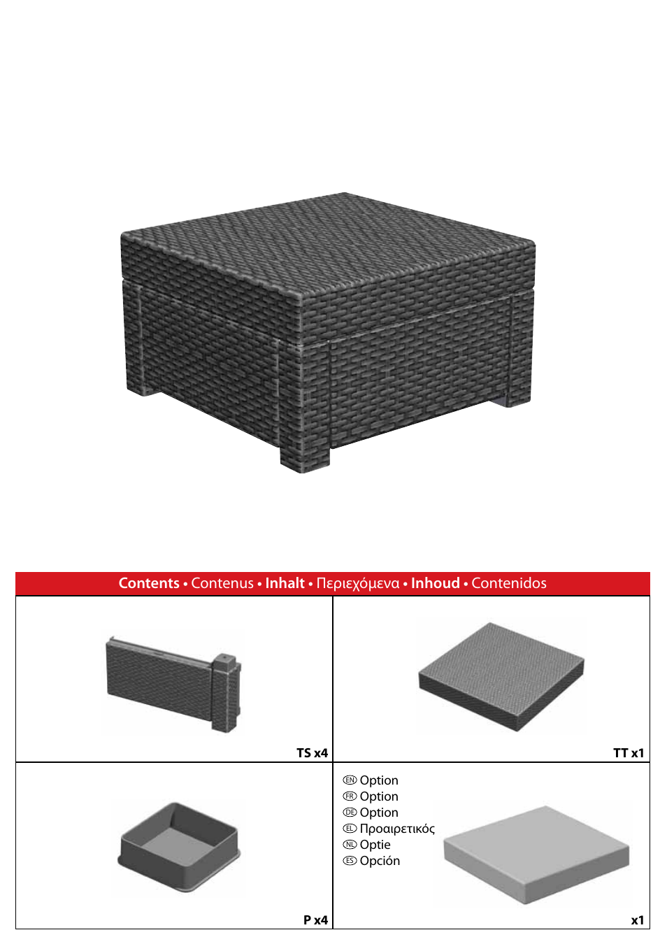 Keter Limousine Balcony Set User Manual | Page 14 / 16