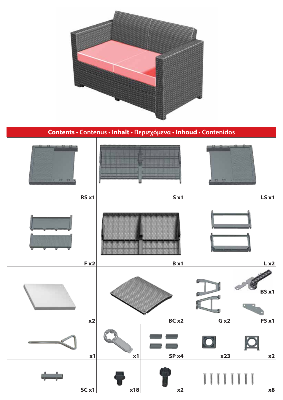 Keter Limousine Set User Manual | Page 4 / 28