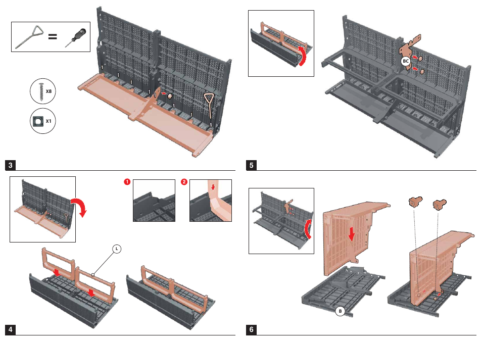 Keter Riviera Set Loveseat User Manual | Page 4 / 9