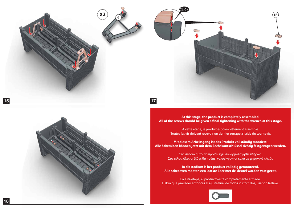 Keter Riviera Set Loveseat User Manual | Page 7 / 9