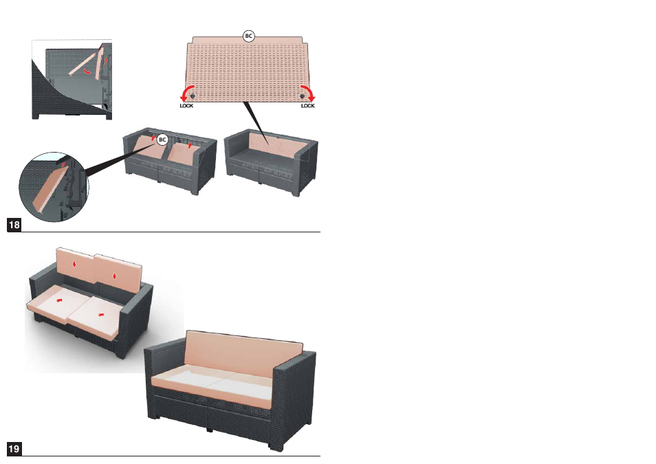 Keter Riviera Set Loveseat User Manual | Page 8 / 9