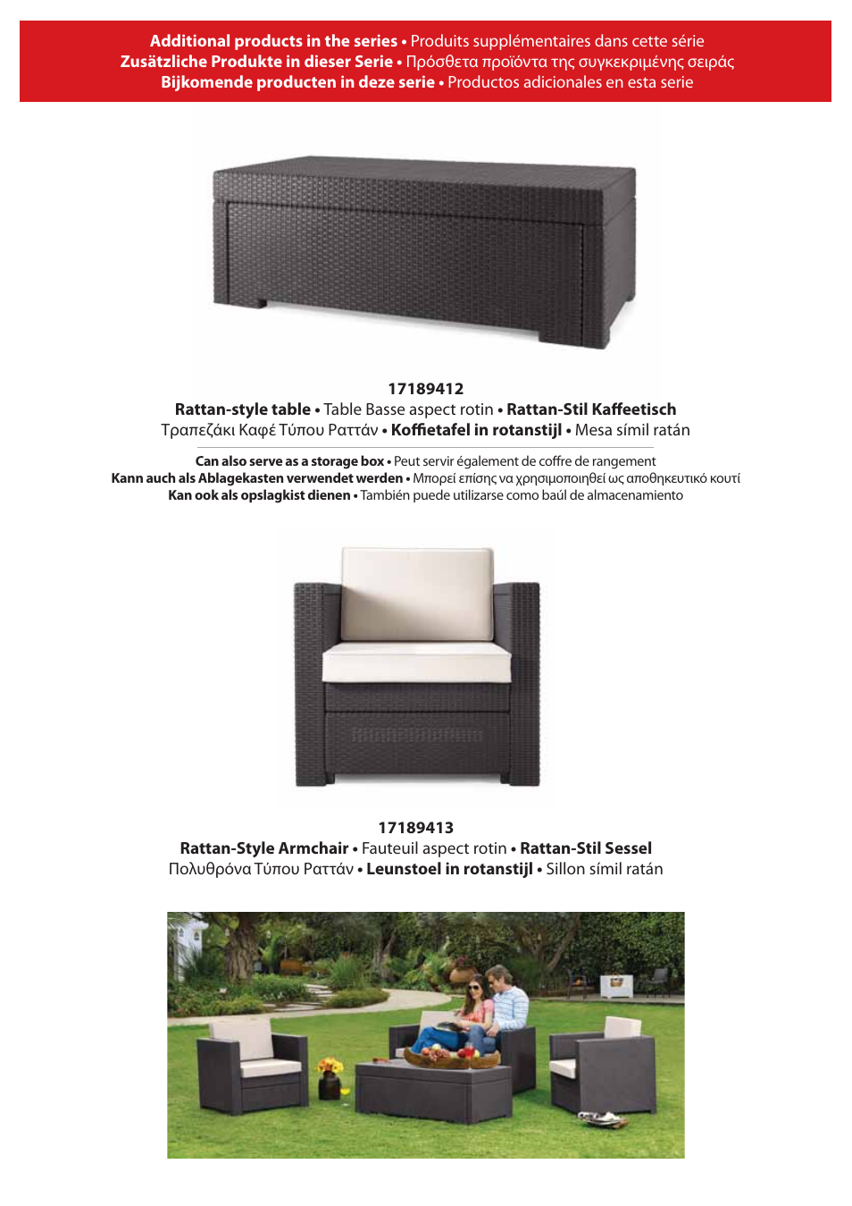 Keter Riviera Set Loveseat User Manual | Page 9 / 9