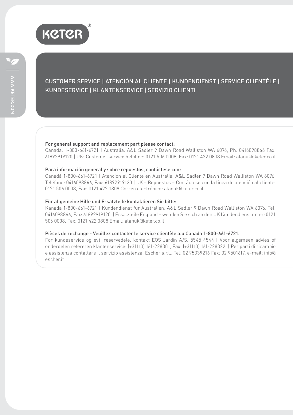 Keter Planteo User Manual | Page 12 / 12