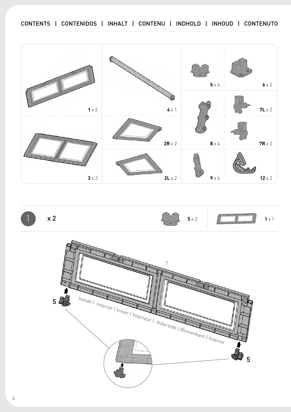 5x 2 | Keter Planteo User Manual | Page 4 / 12