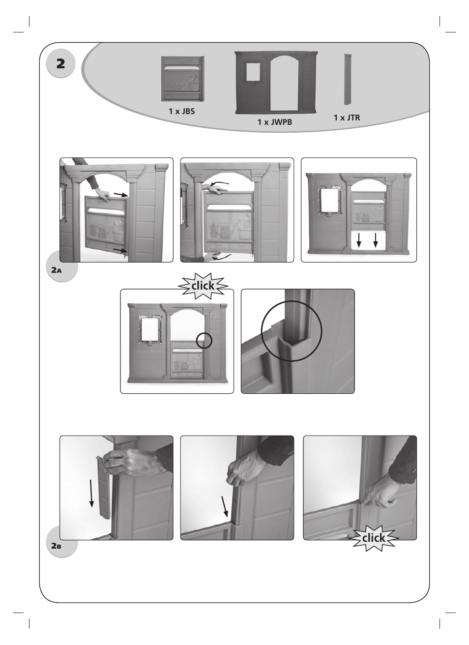 Click | Keter Jumbo Playhouse & FREE Boogie Slide User Manual | Page 5 / 20