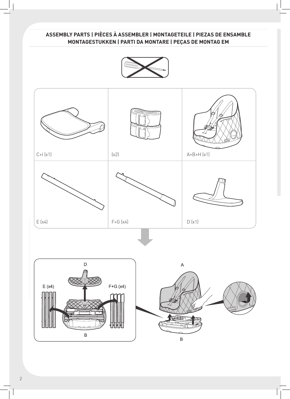 Keter Multi Dine - High Chair User Manual | Page 10 / 28