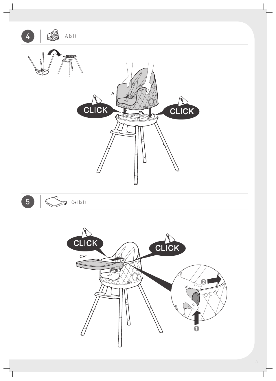 Keter Multi Dine - High Chair User Manual | Page 13 / 28