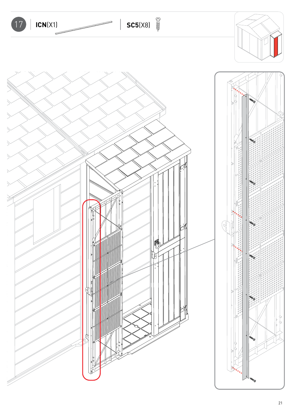 Keter INFINITY NG CABINET User Manual | Page 21 / 24