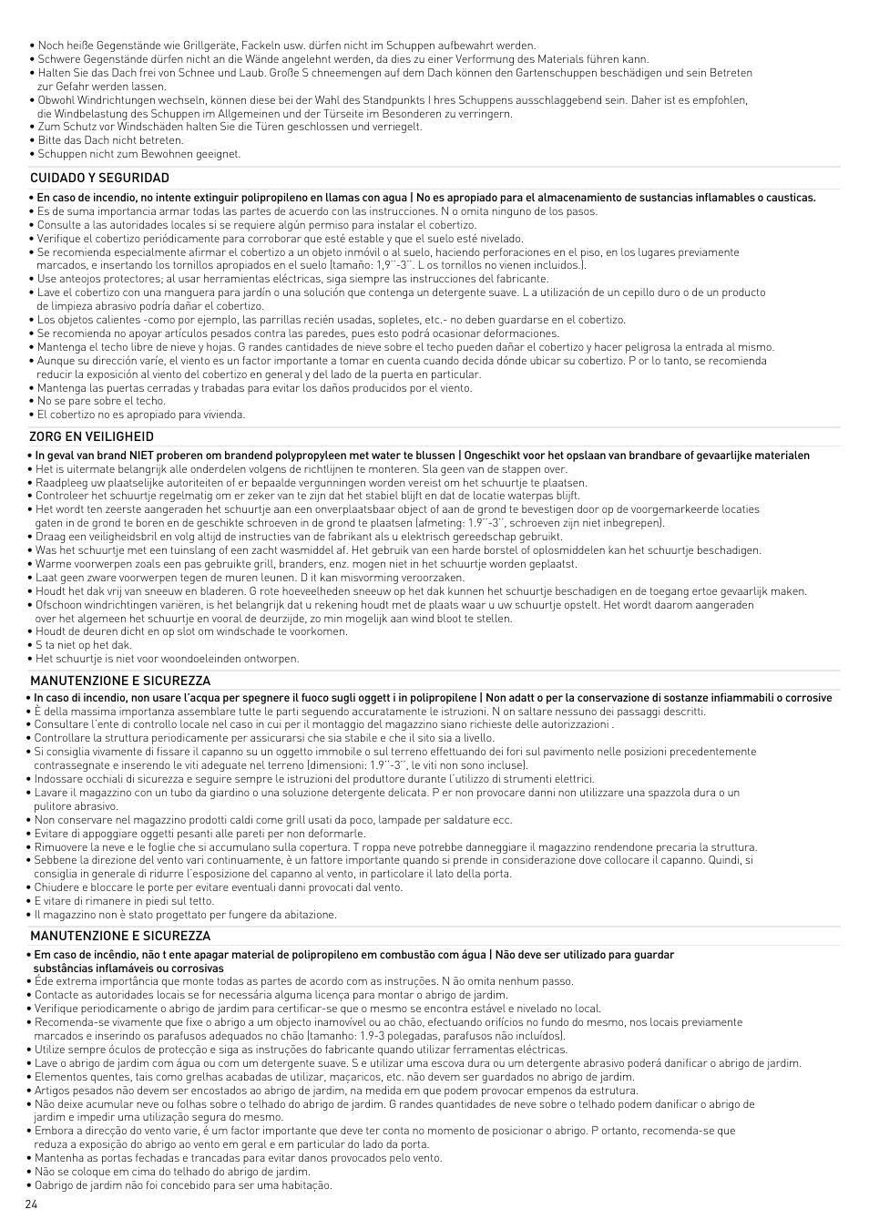 Keter INFINITY NG CABINET User Manual | Page 24 / 24