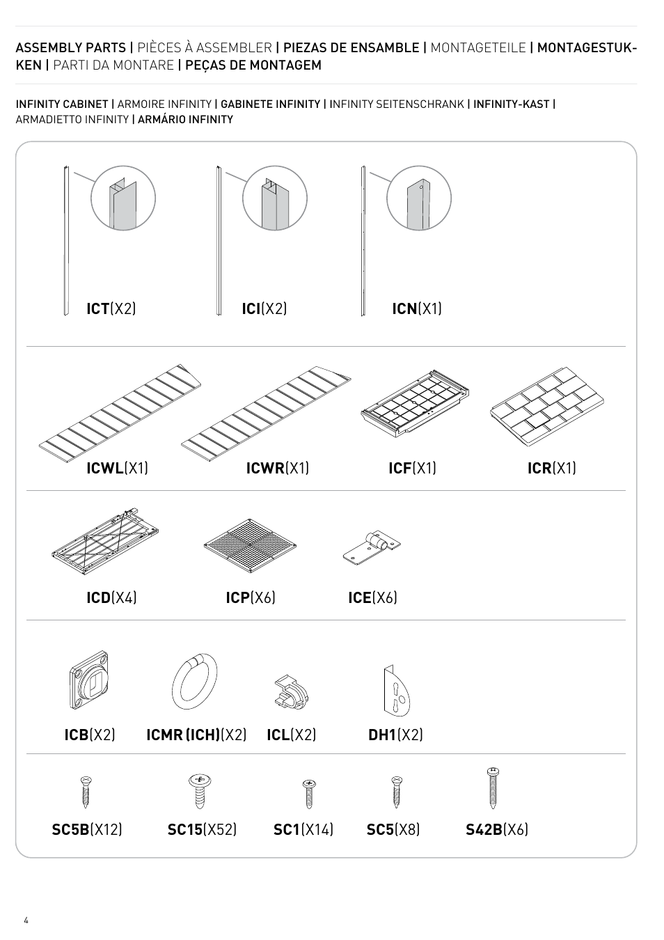 Keter INFINITY NG CABINET User Manual | Page 4 / 24