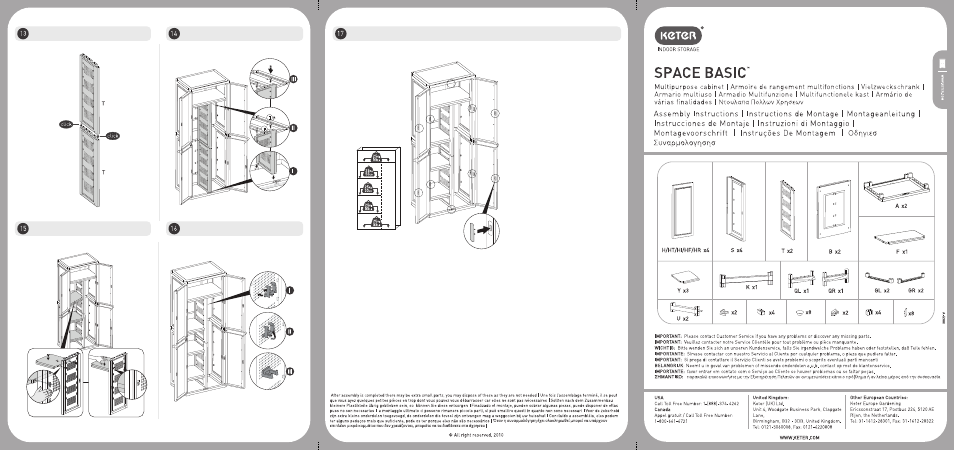 Keter Multi Purpose Storage Cabinet User Manual | Page 6 / 6