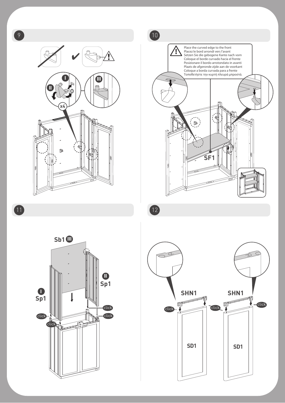 Shn1, Sp1 sb1 | Keter Space Rite Utility Cabinet User Manual | Page 4 / 6