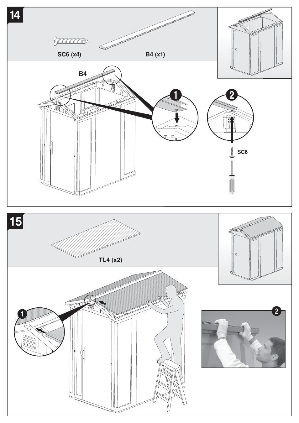 Keter Apex 4x6 User Manual | Page 17 / 30