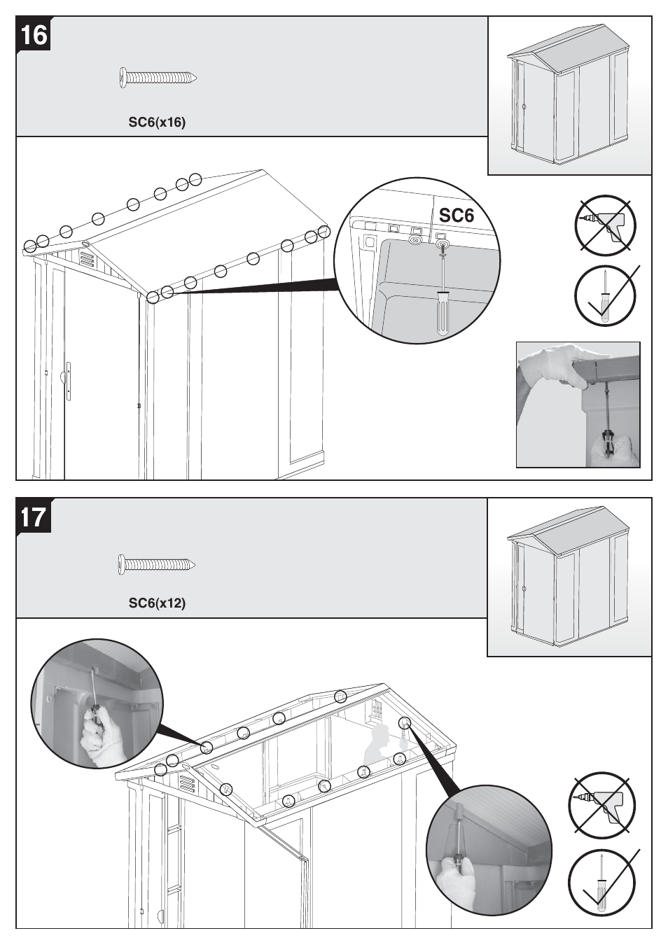 Keter Apex 4x6 User Manual | Page 18 / 30