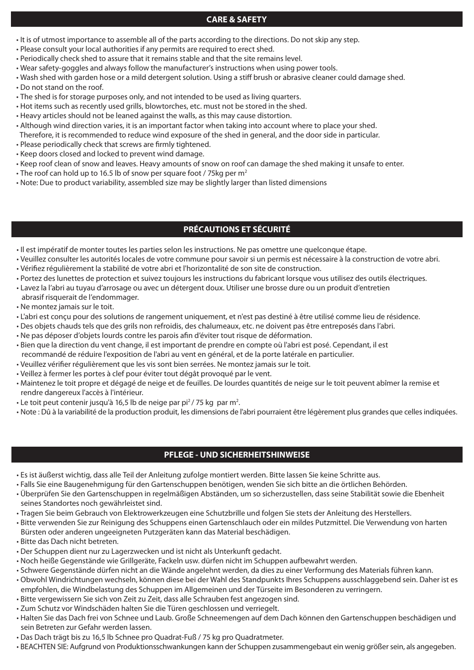 Keter Apex 4x6 User Manual | Page 28 / 30