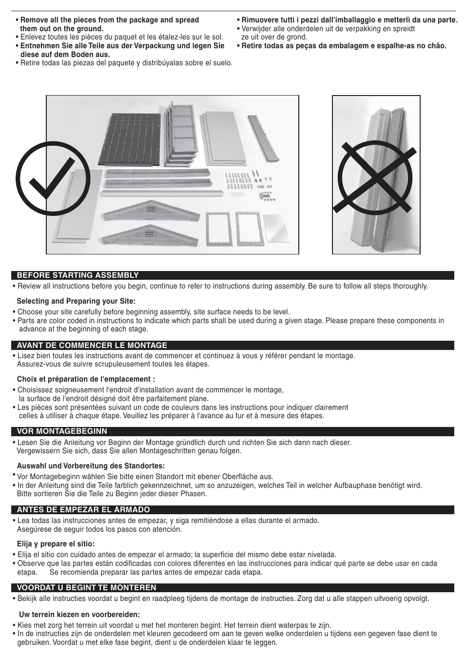 Keter Apex 4x6 User Manual | Page 3 / 30