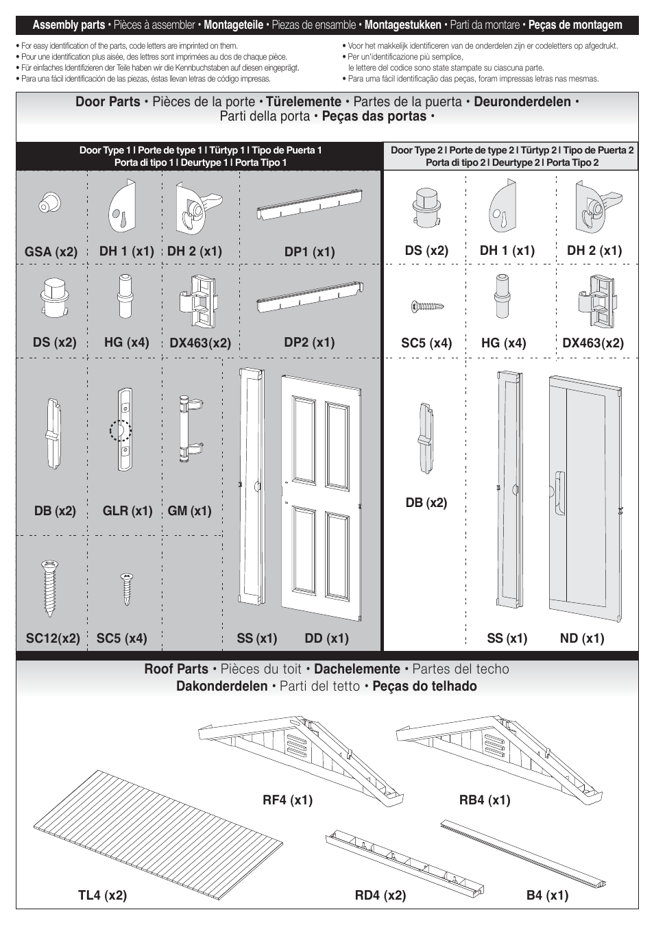 Parts.pdf | Keter Apex 4x6 User Manual | Page 5 / 30
