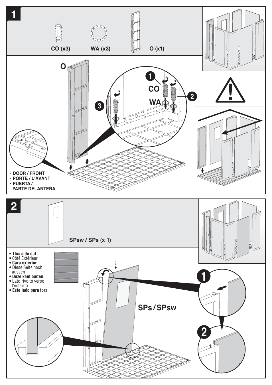 Sps / spsw, Co wa | Keter Apex 4x6 User Manual | Page 8 / 30