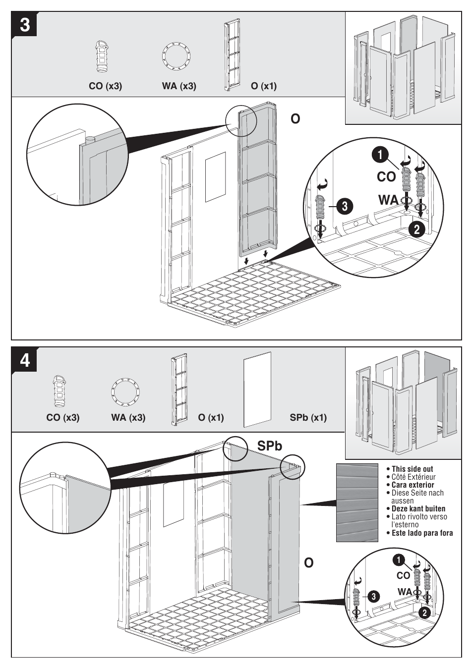 Ospb, Co wa | Keter Apex 4x6 User Manual | Page 9 / 30