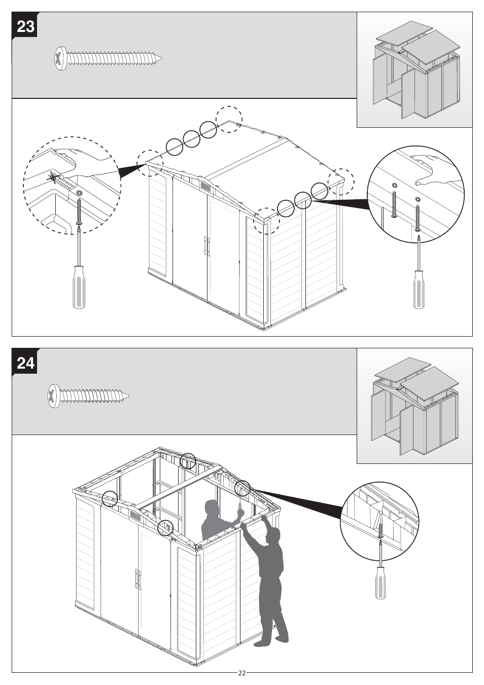 Keter Apex 8x6 User Manual | Page 22 / 32