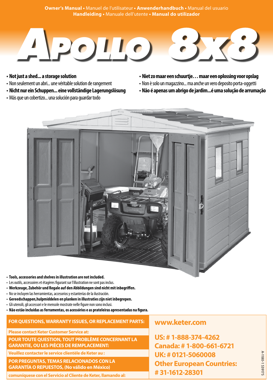 Keter Apollo 8x8 User Manual | 40 pages