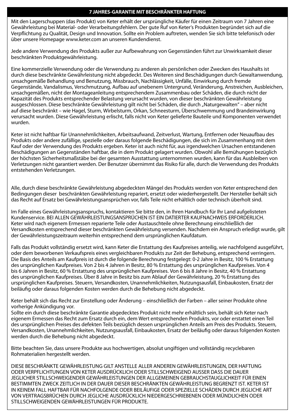 Keter Apollo 8x8 User Manual | Page 34 / 40