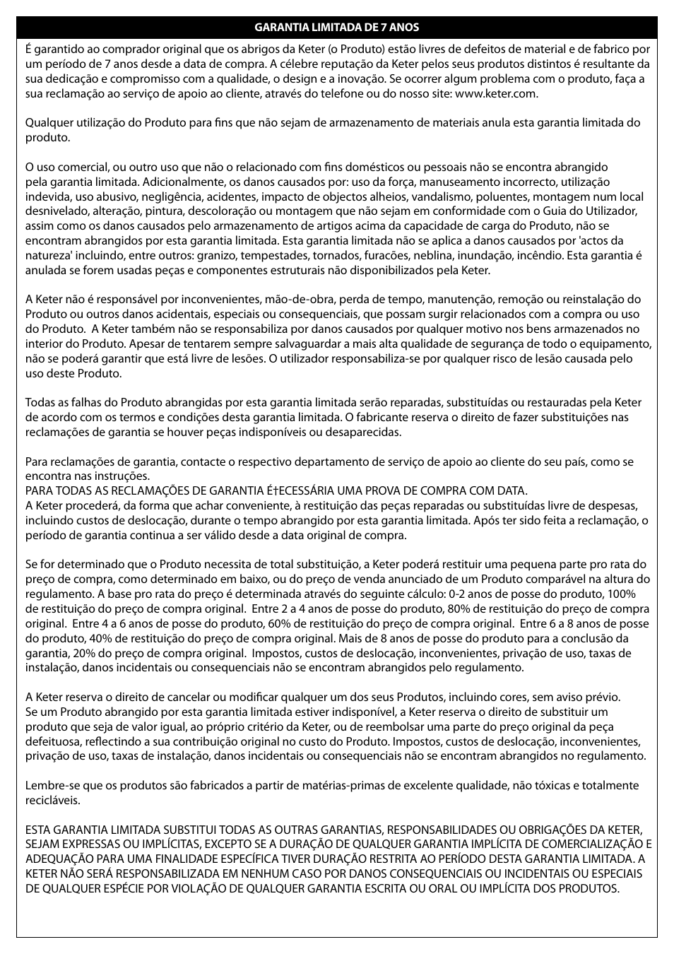 Keter Apollo 8x8 User Manual | Page 38 / 40